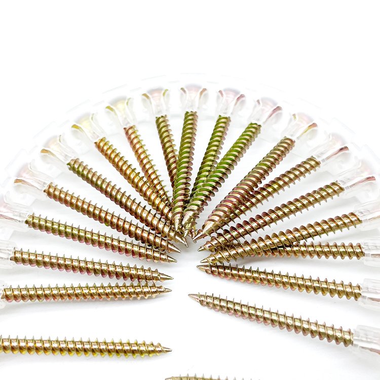 Autofeed Plastic Strip Collated Sheetrock Drywall Screws Chain Belt Screw Collated Drywall-Screw