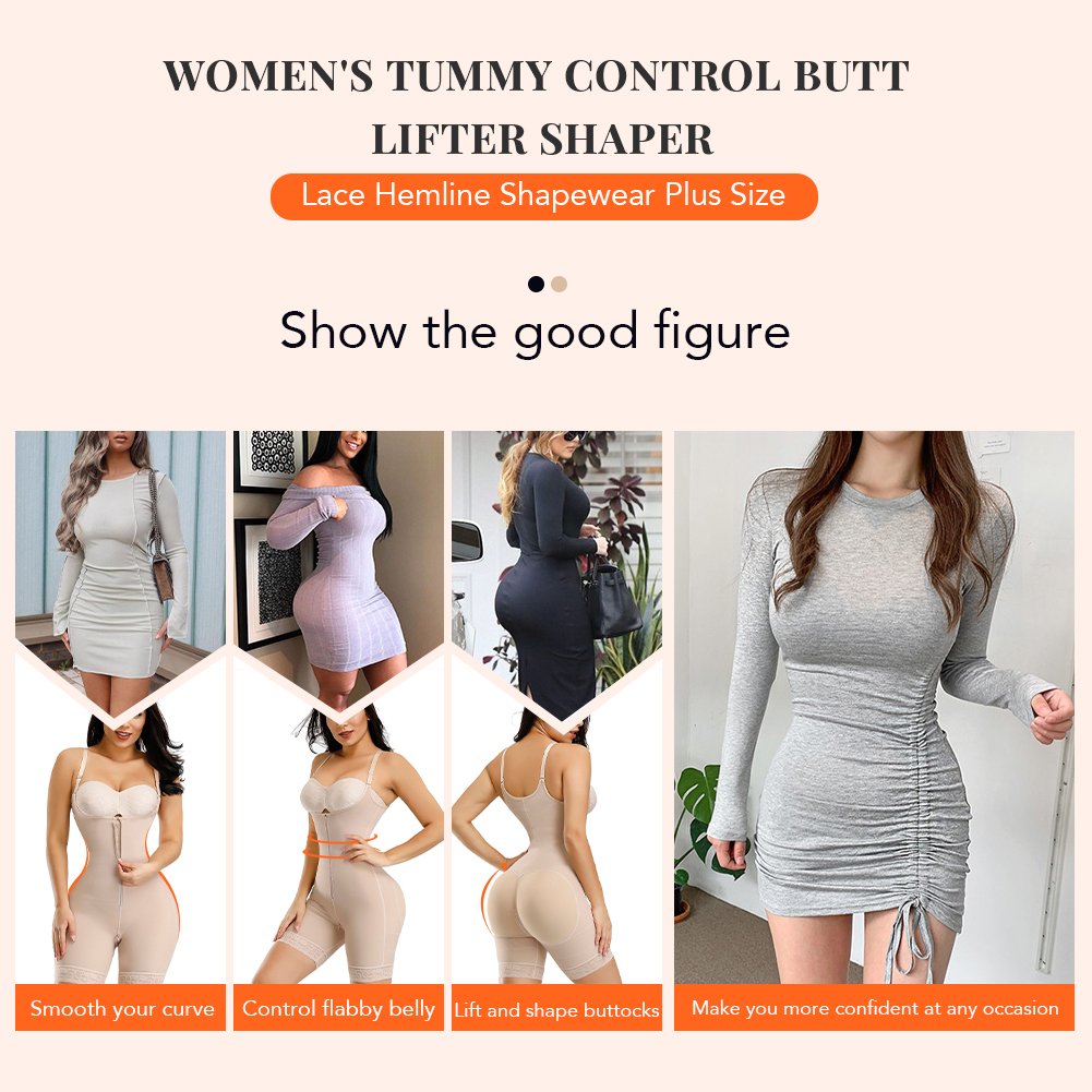Compression Adjustable Straps Quick Dry Open Crotch 3 Layers Full Body Shaper Full Body Shapers Women Slimming Shapers