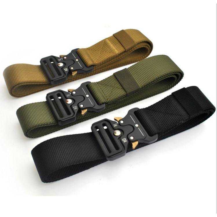 Tactical special hunting training camping fan outdoor belt with buckle