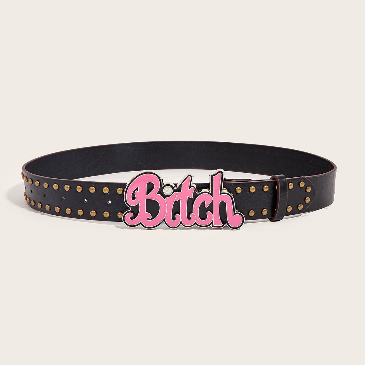 Women's Wide Pu Leather Belt Faux Leather Belt With Gold Buckle