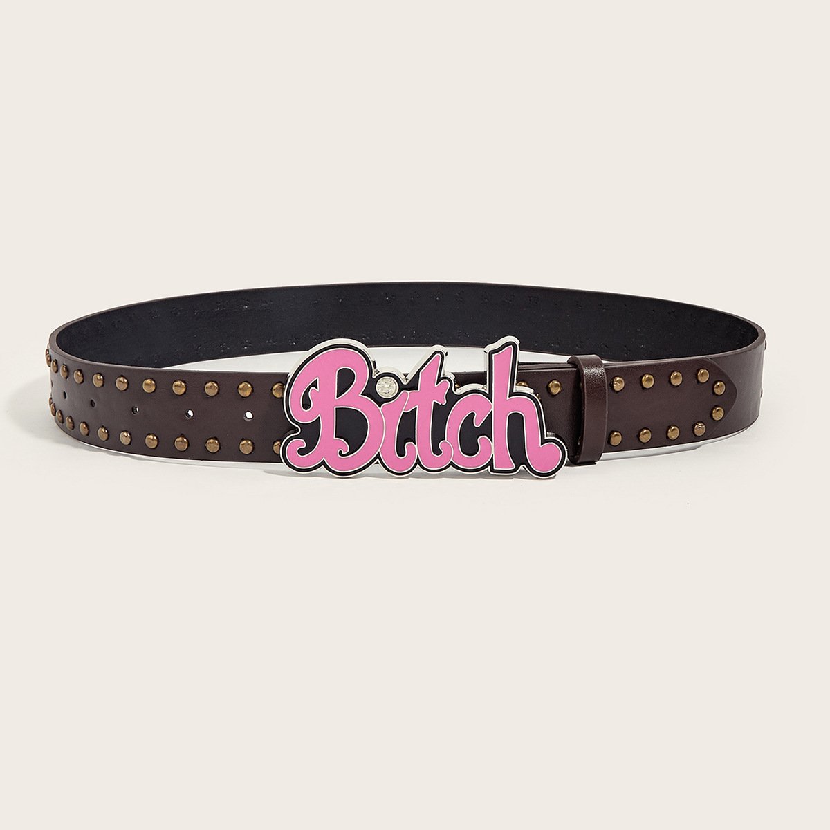 Women's Wide Pu Leather Belt Faux Leather Belt With Gold Buckle