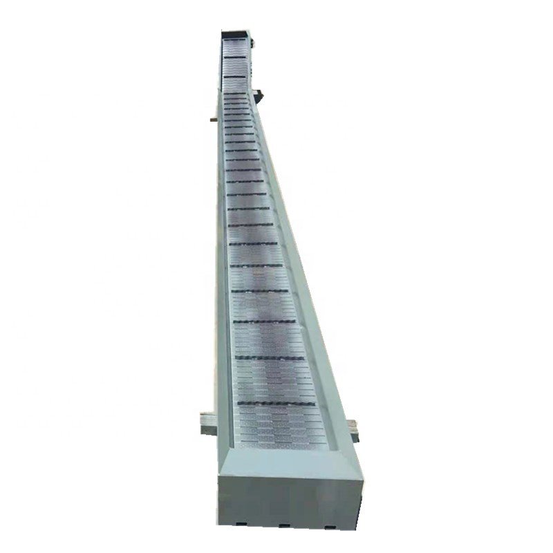 Stainless Steel Perforated Chain Link Chip Conveyor Hinged Scrap Belts
