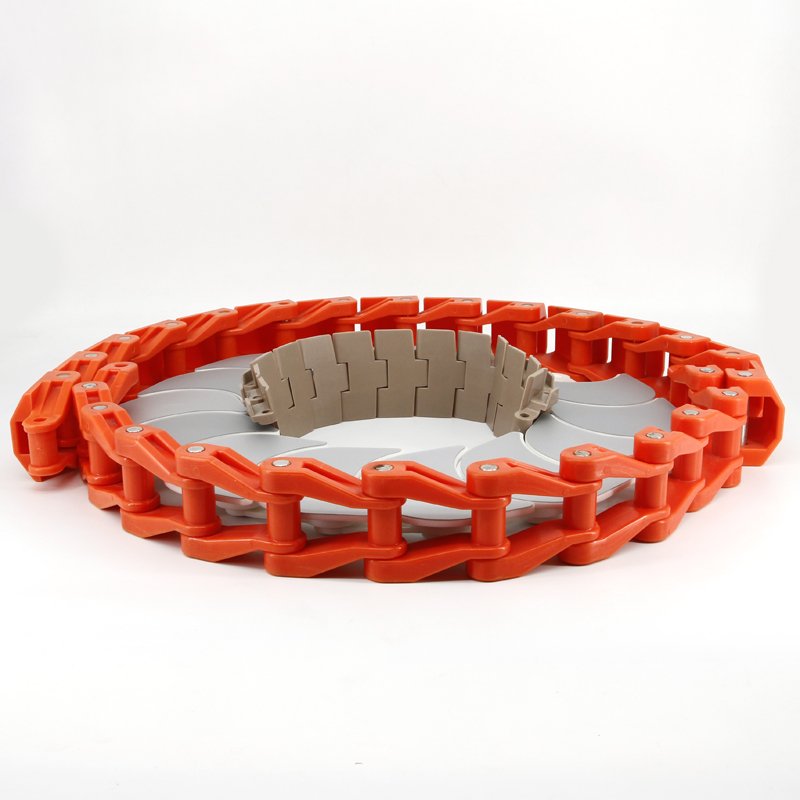 Color Wear Resistance Sushi Chain Top Conveyor Chain Plastic Flexible Conveyor White Customized Standard Nonstandard 3 Month