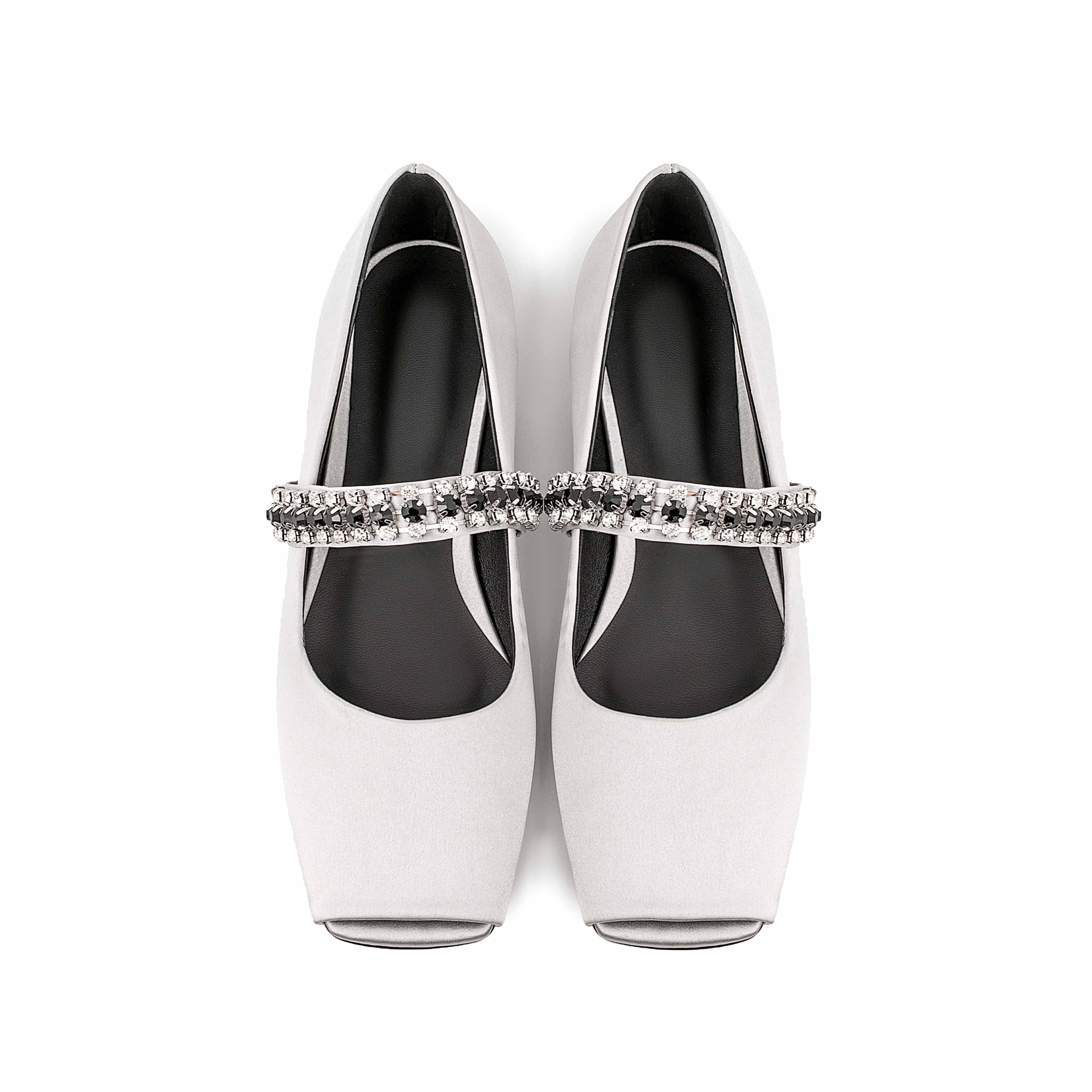 Elegant Women Crystal Chain Belt Mary Jane Shoes Fashion Square Toe Plum Satin Low Heels Ladies Wedding Party Shoes For Bride