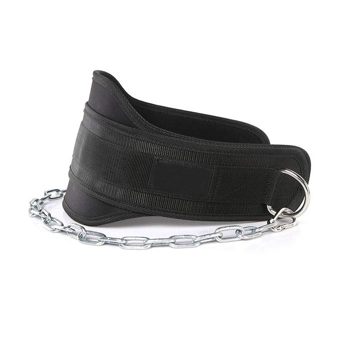 Silver Chain Powerlifting Leather Weight Lifting Belt Custom Length Training/Fitness Equipment Genuine Leather Belts Pakistan