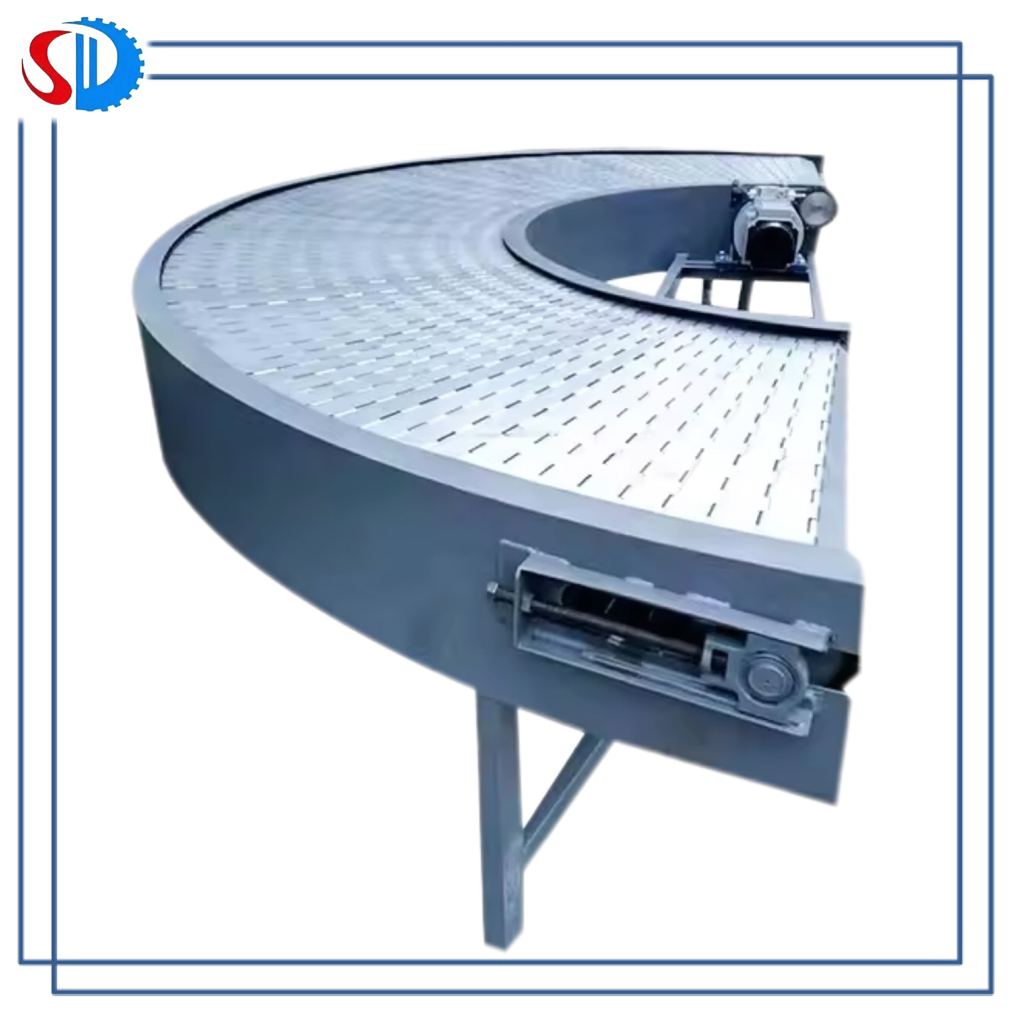 Horizontal/Inclined/Turning Stainless Steel High Heat Resistance Chain Plate Conveyor for Tunnel Oven Use
