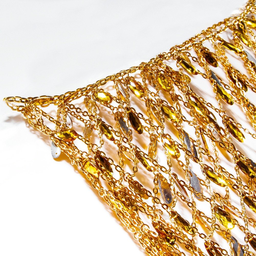Gold Plated Women's Sexy Waist Chain Dubai Inspired Belly Chain Bikini with Rhinestone Detail Images Available cadena de cintura