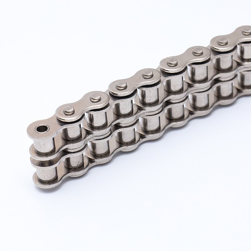 High Quality Low Cost Duplex Flexible Double Pitch Industrial Roller Chain with Custom Sprocket and Attachment