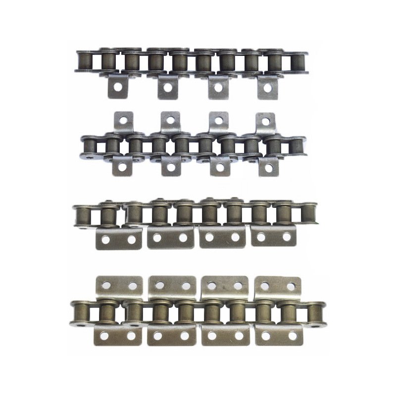 High Quality Low Cost Duplex Flexible Double Pitch Industrial Roller Chain with Custom Sprocket and Attachment