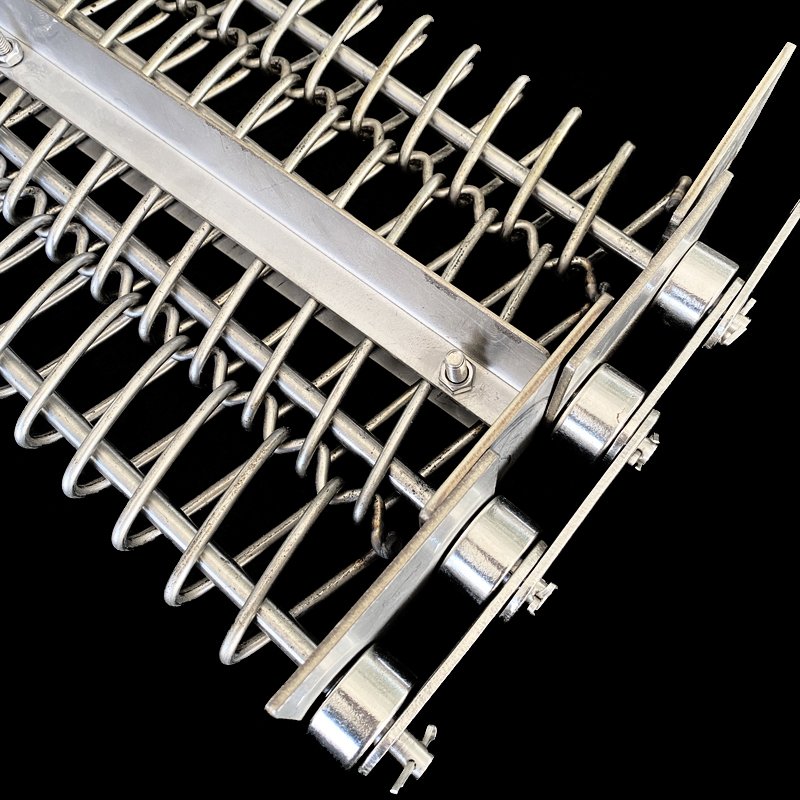 Compound Balanced Weave Chain Link Wire Mesh Conveyor Belt Herringbone Conveyor Belt