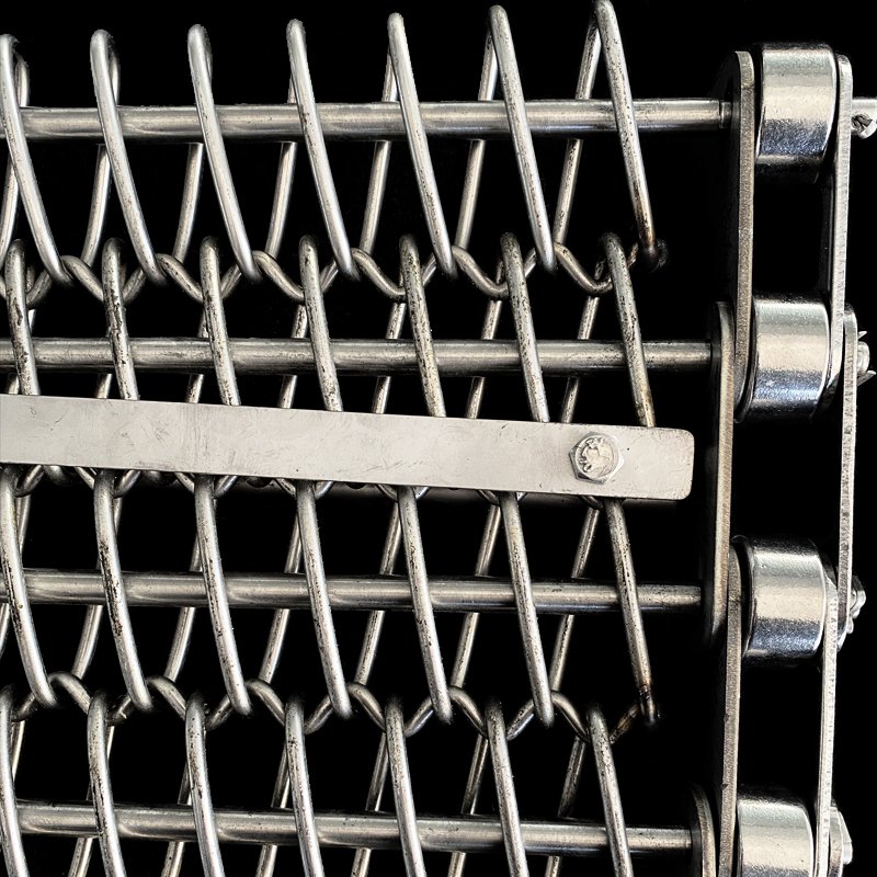 Compound Balanced Weave Chain Link Wire Mesh Conveyor Belt Herringbone Conveyor Belt