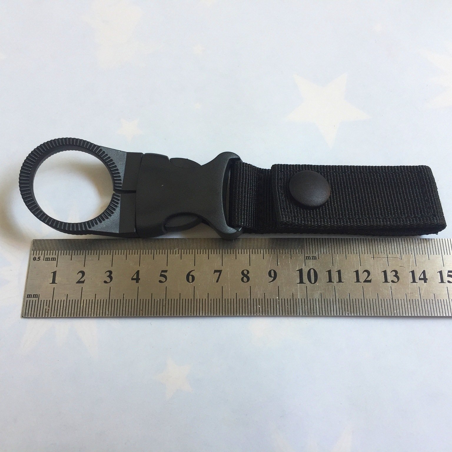 JETSHARK Tactical Webbing Keychain Multi-function carabiner olecranon clasp key chains With Hook and Loop