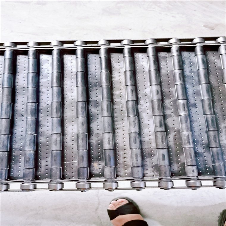 Customized stainless steel 304 316 sheet chain plate Link conveyor belt for cans