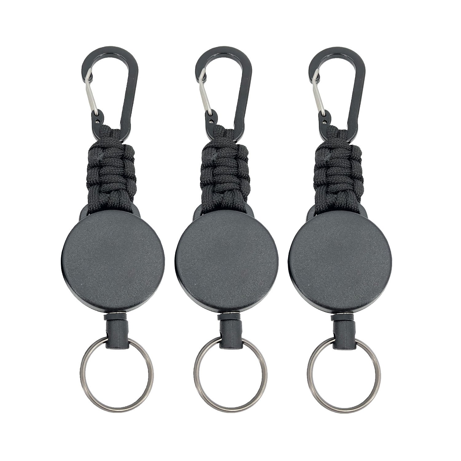 retractable keychain with belt clip and Key Holder-Rings/Carabiner & cute lanyard