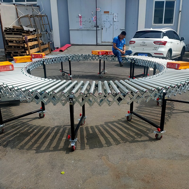 Folding Cargo Handling Conveyor Belt E-commerce Logistics Express Conveyor