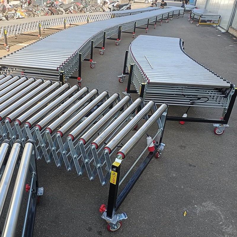 Folding Cargo Handling Conveyor Belt E-commerce Logistics Express Conveyor