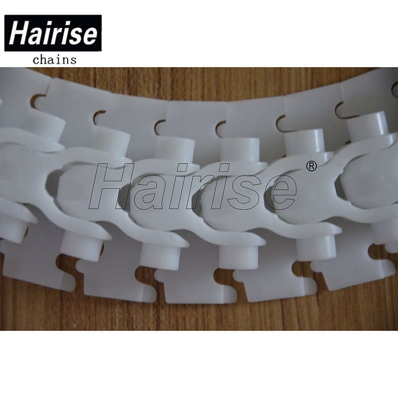 70mm Width Side Flexing Conveyor Plastic Chain For Flexible Screw Conveyor Dairy Industry