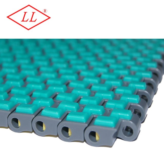 0.5'' Pitch Modular Belt Conveyor Top Rubber Heat Resistant Plastic Slat Conveyors for Food & Beverage Industries New Condition