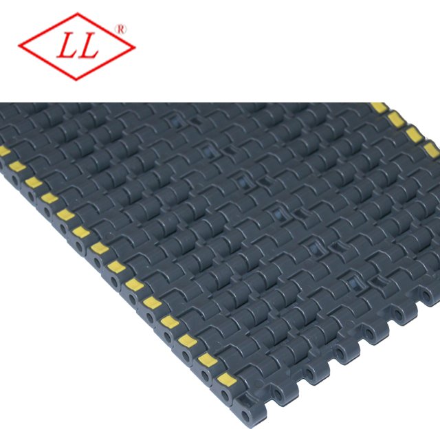 0.5'' Pitch Modular Belt Conveyor Top Rubber Heat Resistant Plastic Slat Conveyors for Food & Beverage Industries New Condition