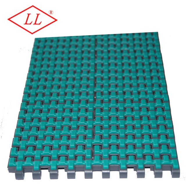 0.5'' Pitch Modular Belt Conveyor Top Rubber Heat Resistant Plastic Slat Conveyors for Food & Beverage Industries New Condition