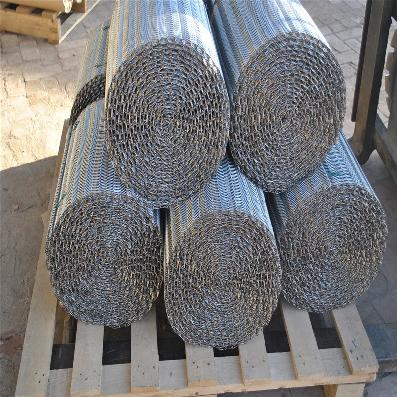 Drying oven 304 stainless steel conveyor belt for food transportation,metal rod link conveyor belt