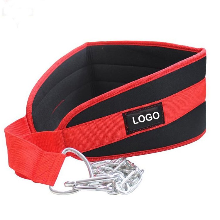 Weight Lifting Dipping Dip Belt for Dips and Pull Ups with Steel Chain