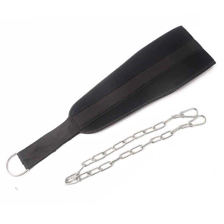 Weight Lifting Dipping Dip Belt for Dips and Pull Ups with Steel Chain