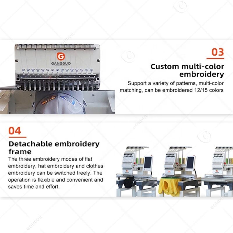 Personal Sequin Pe535 Chain Stiches Emboriderys Embroidery Machine 23 Model Computerized Hat Frame Japanese