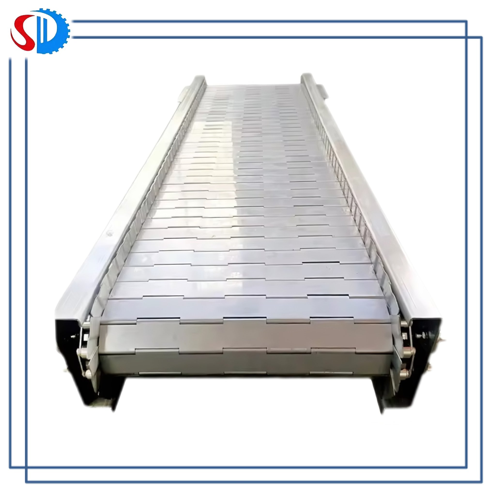 Metal Conveyor Belt High Heat Resistance Stainless Steel Carbon Steel Chain Plate Link Conveyor Belt For Carring Scrap Aluminum