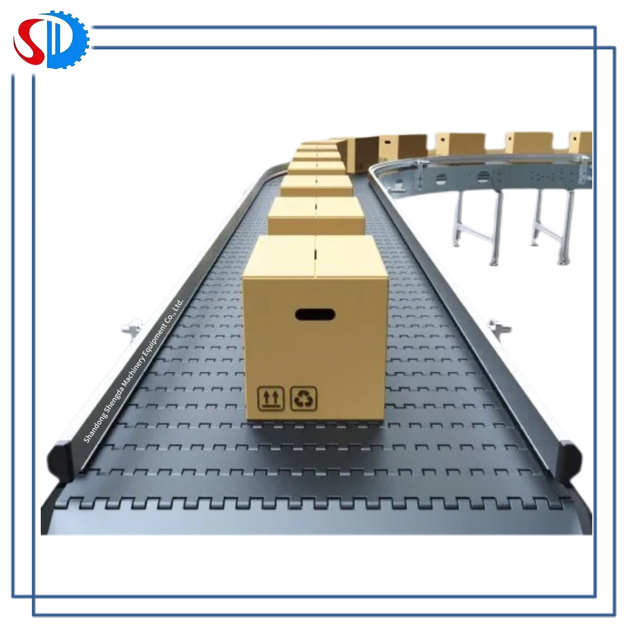 Metal Conveyor Belt High Heat Resistance Stainless Steel Carbon Steel Chain Plate Link Conveyor Belt For Carring Scrap Aluminum