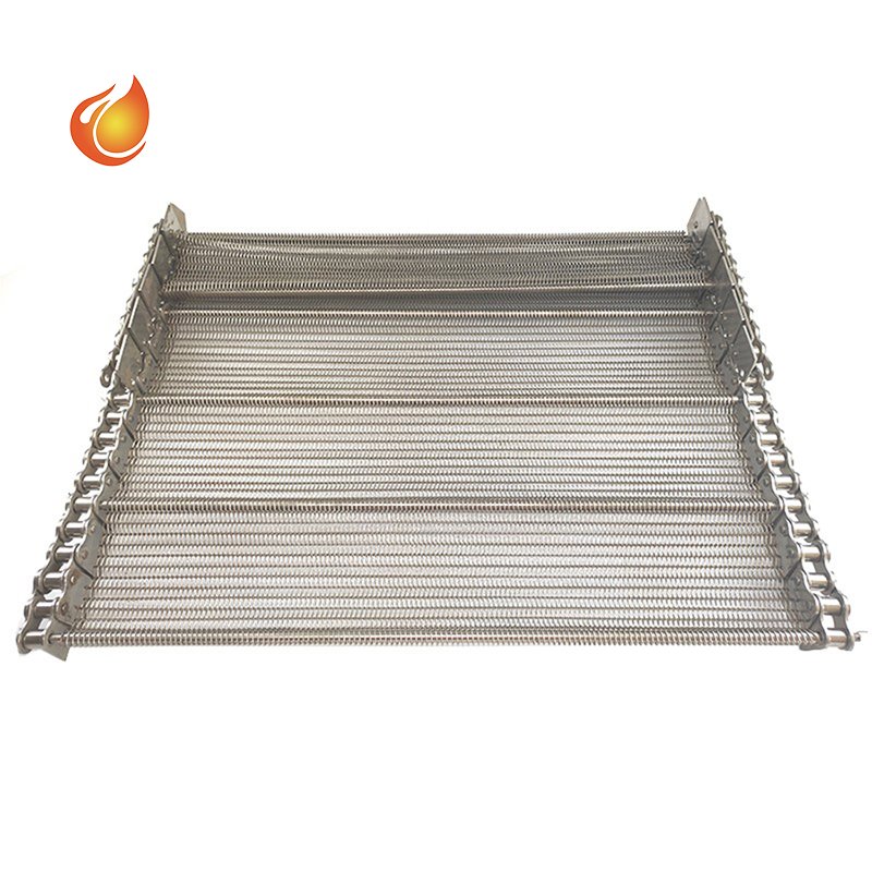 unnel oven stainless steel wire mesh conveyor belt metal chain link spiral balance woven screen belt