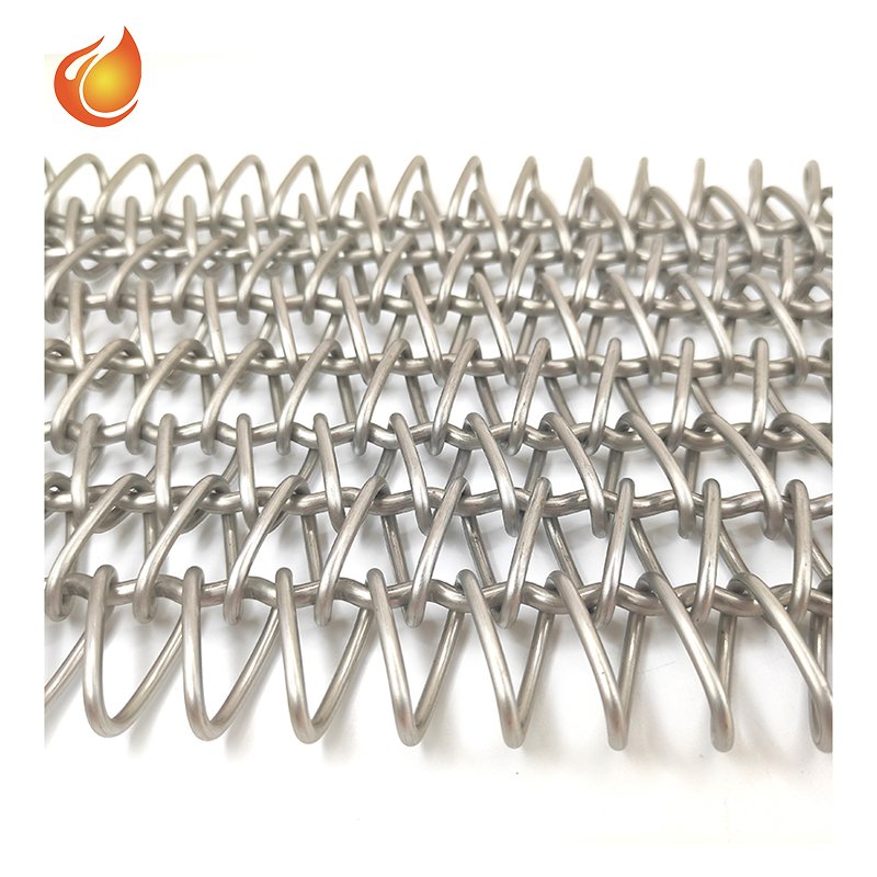 unnel oven stainless steel wire mesh conveyor belt metal chain link spiral balance woven screen belt