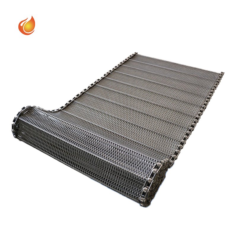 unnel oven stainless steel wire mesh conveyor belt metal chain link spiral balance woven screen belt