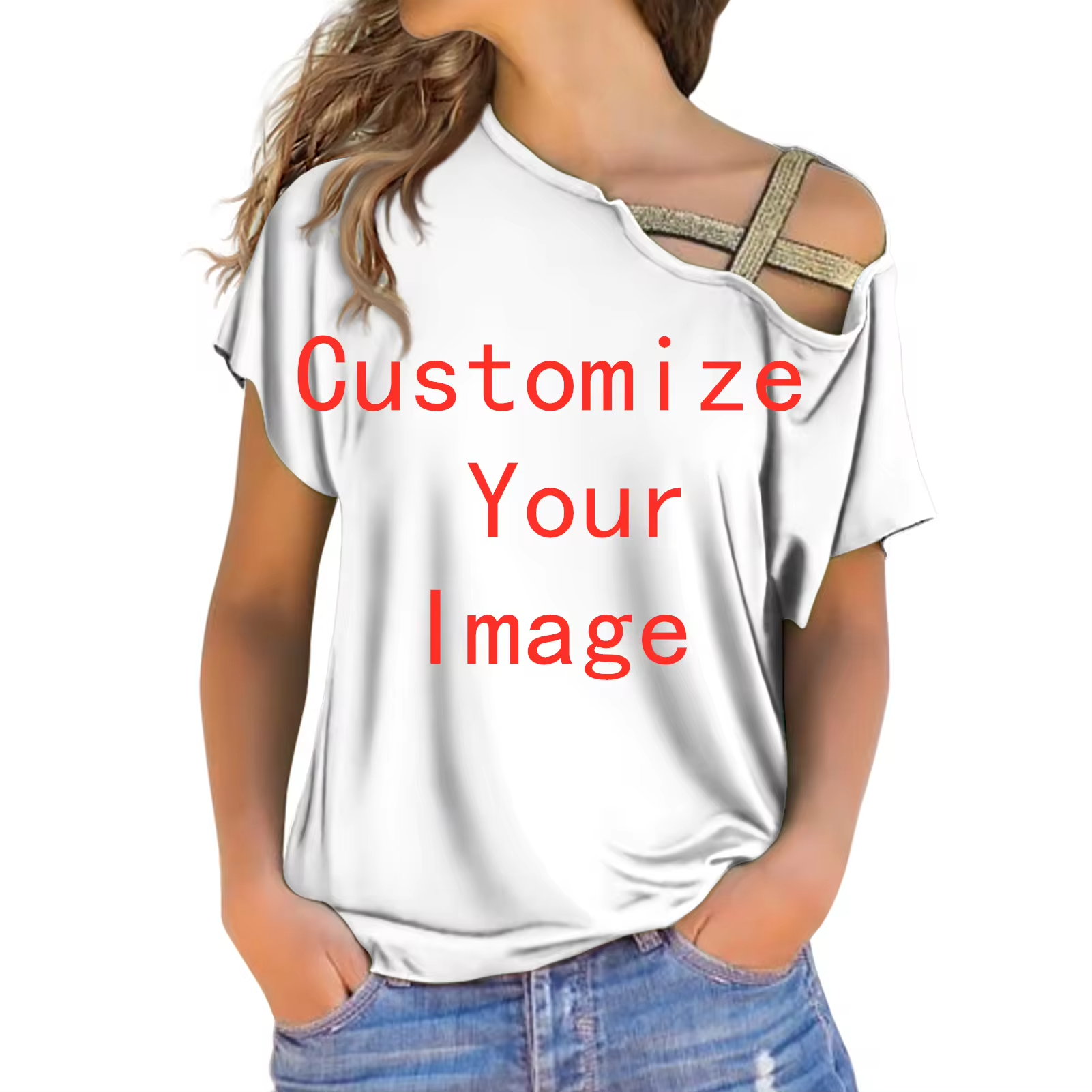 Navajo tribal Printing Pattern Wholesale Custom 2024 Independence Day gift Ladies Sexy Top Short Sleeve Cross Belt Blouse Shirts