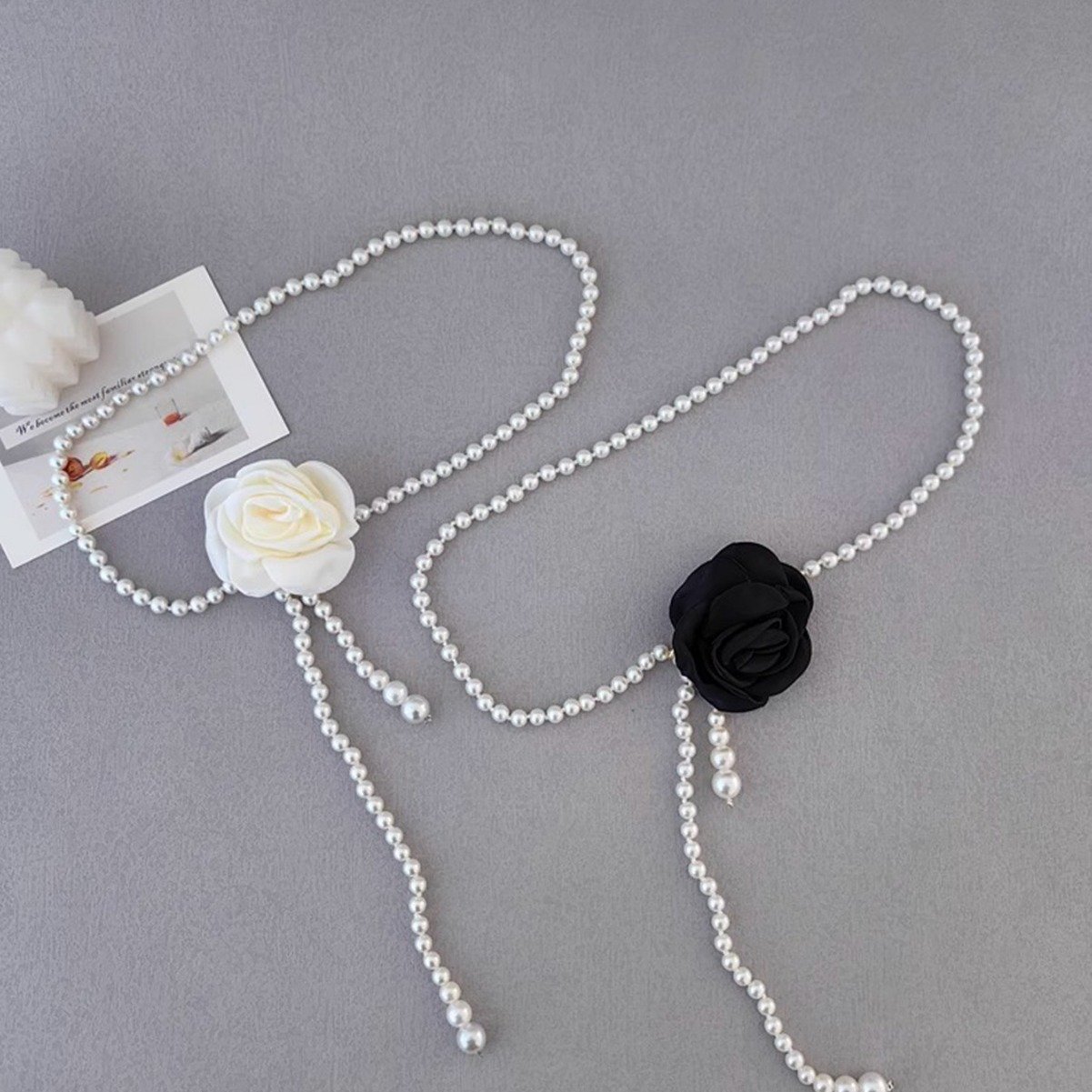 2024 Classic Camellia Flower Body Chain Weave Leather Fashion Waist Chain Women Body Decoration Designer Belt