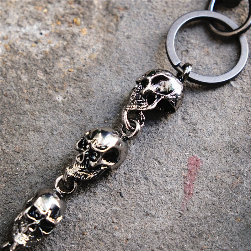 Adjustable Body Hip Hop Pants Chain Western Heavy Duty Pocket Keychain Punk Gothic Chunky Halloween Skull Jean Metal Chains