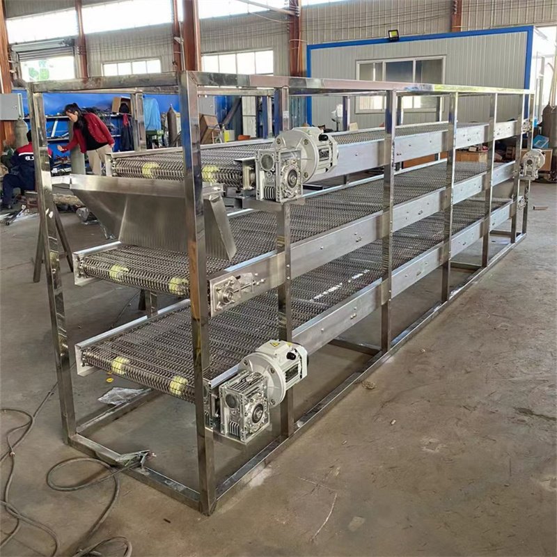 degree anti-skid mesh belt turning machine 180 degree no radius turning machine U-shaped circular mesh belt turning