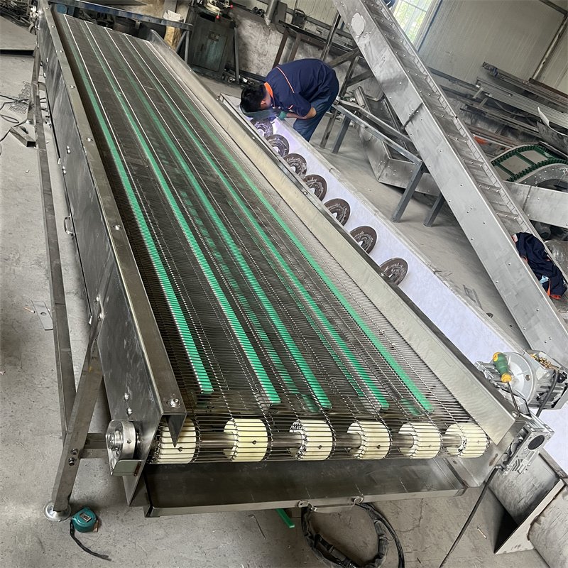 degree anti-skid mesh belt turning machine 180 degree no radius turning machine U-shaped circular mesh belt turning