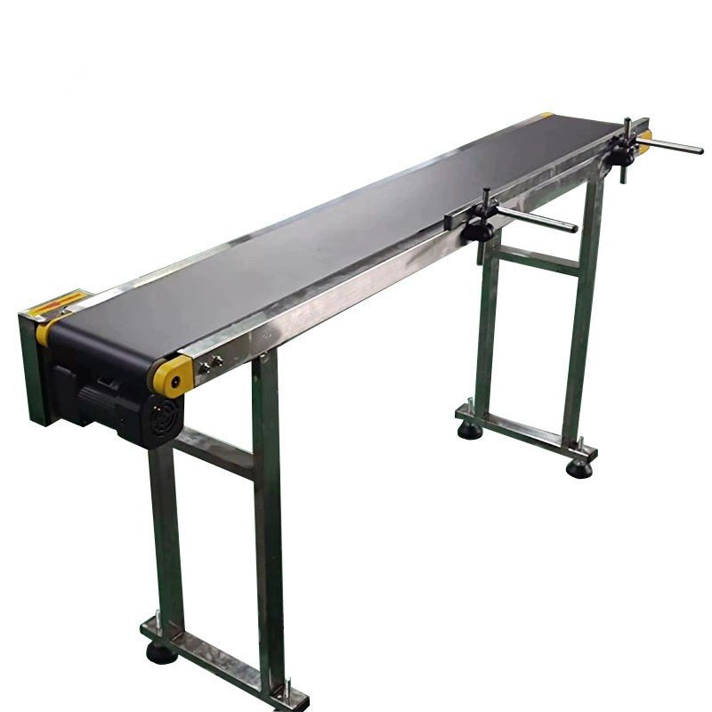 AIX support customized PVC Rubber stainless steel chain plate conveyor belt small conveyor belt
