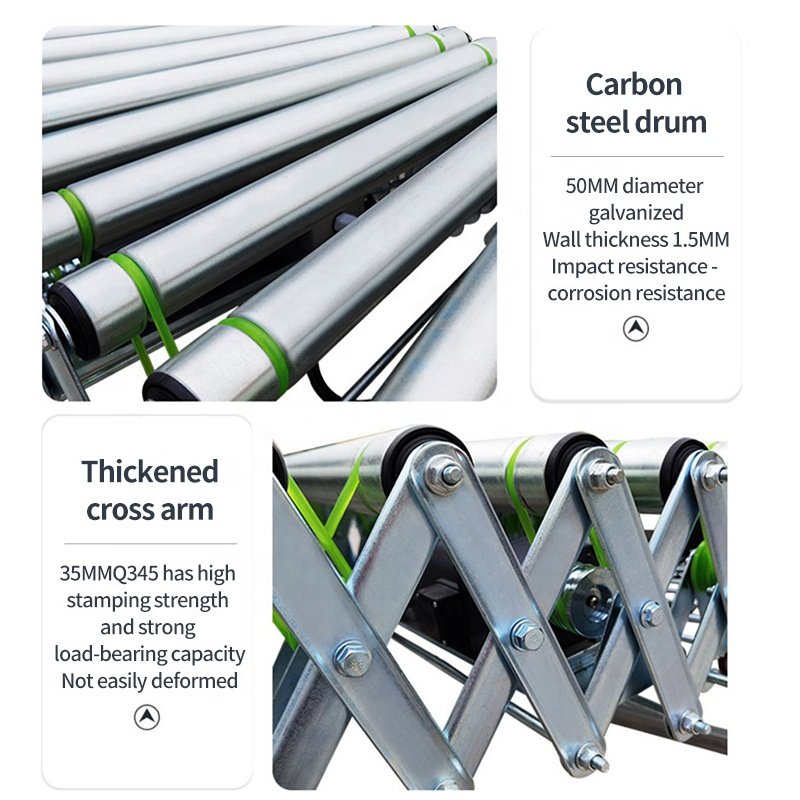 High Quality Track Type V Under Box Rolling Carrier Power Chain Driven Design Belt On Powered Roller Conveyor