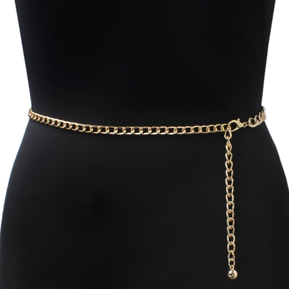 Wholesale Customized Fashion Women Dress Chain Waist Belt For Women multi-layer Exaggerated Body Metal Chain Belt