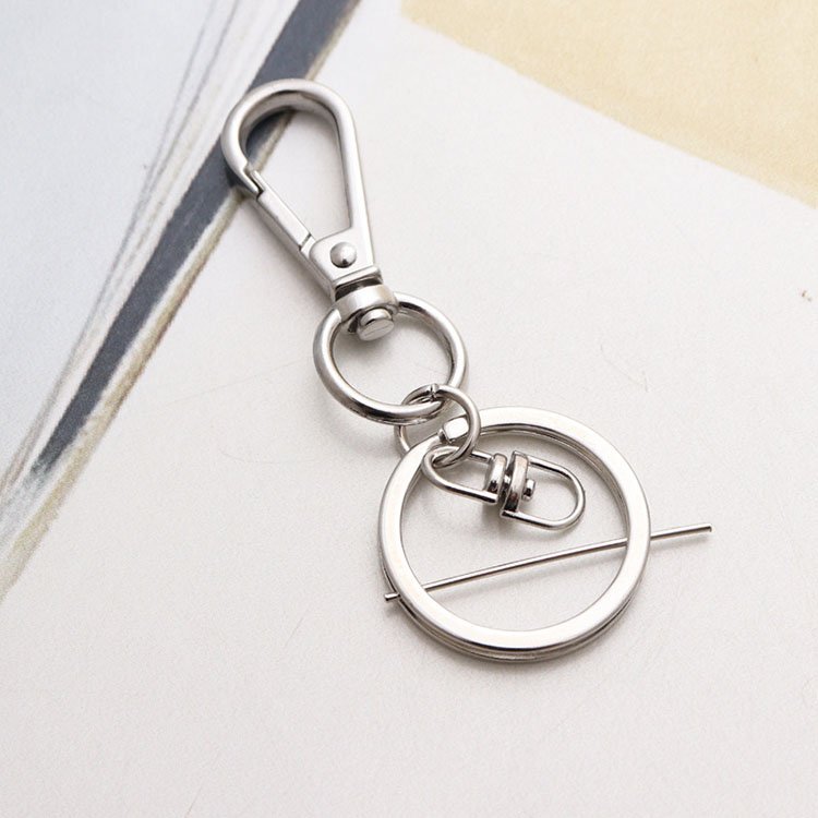 Wholesale Metal Lanyard Swivel Snap Hooks Key Rings Hook Lobster Clasps Key Alloy Ring Key Chain Metal Bag Hook Dog Buckle