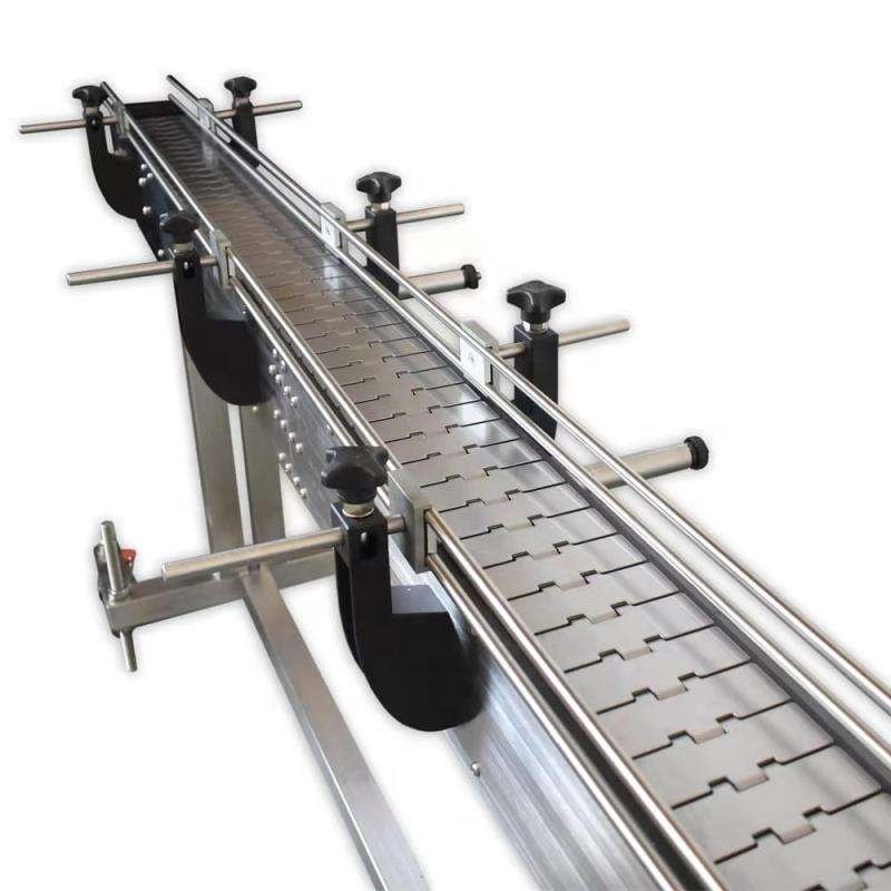 Durable Stainless Steel Flat Top Chain Plate Belt Conveyor For Beverage And Food Transmission System