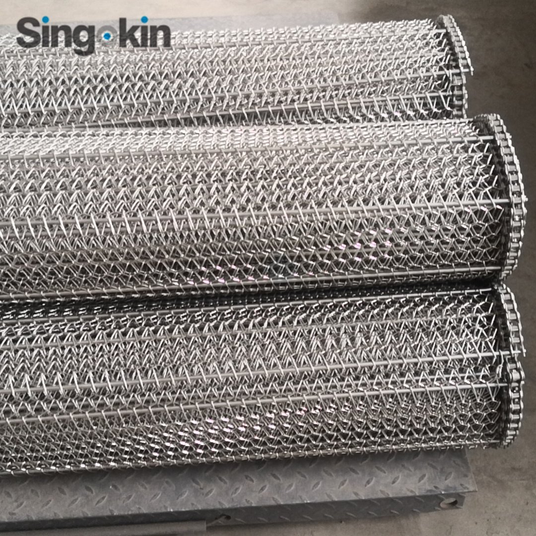 stainless steel wire mesh chain conveyor belt