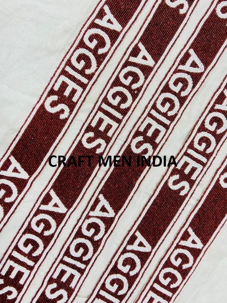 Hot Selling Indian Hand Embellished Beaded Bag Straps Customized Seed Bead Strap Accessories in Bright Colors College Students