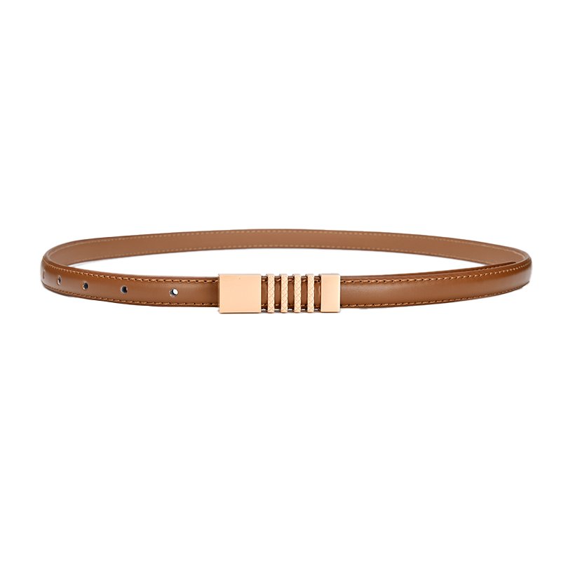 Women Female Faux Leather Belts Candy Color Thin Waistband Adjustable Belt Fashion Women Dress Strap
