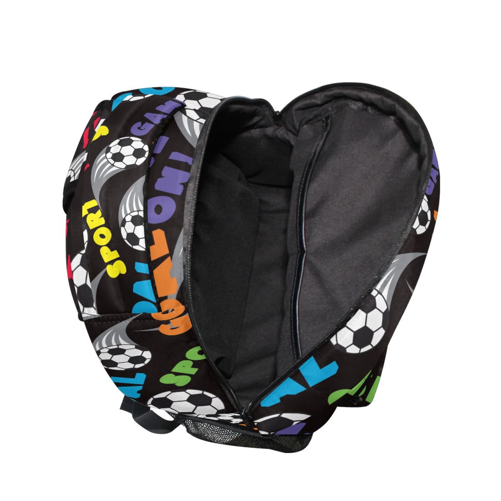 New Arrival Wholesale Customized Soccer Print Lightweight Durable Casual Sports Backpack For Adults Students