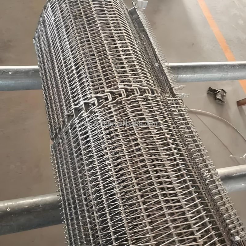 Factory Hot Sale Automatic 304 314 316 316 Stainless Steel Spiral Chain Driven Metal Wire Mesh Conveyor Belt for Can Conveyor