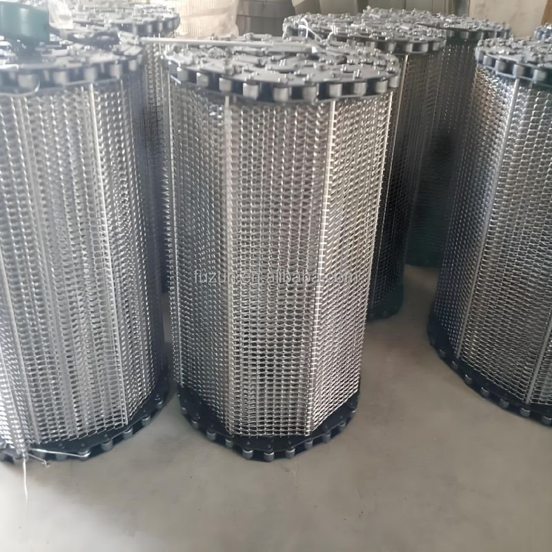 Factory Hot Sale Automatic 304 314 316 316 Stainless Steel Spiral Chain Driven Metal Wire Mesh Conveyor Belt for Can Conveyor