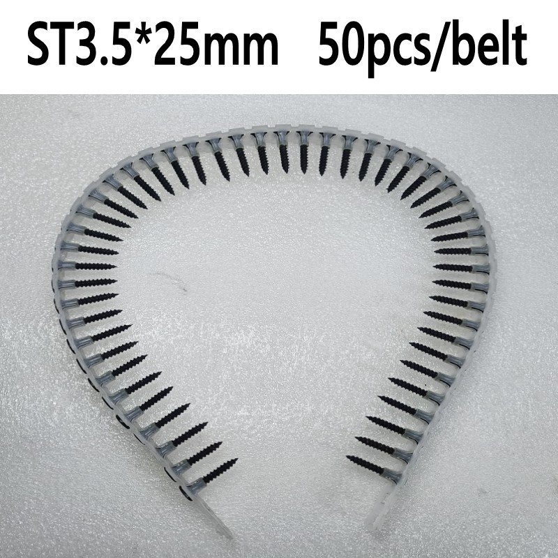 Collated special chain belt Screw belt collated Hi low thread screws for size 3.5*25 mm and 3.5*35 mm on common market